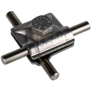   Clemă DEHN MV pentru NIRO Rd 8-10 mm, cu șurub cu cap hexagonal 390059rnMVK 8.10 SKM10X30 V2A