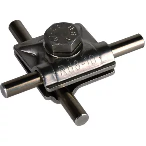   DEHN 390559 Clemă MV NIRO pentru Rd 8-10 mm, cu șurub cu cap hexagonal și șaibă cu arc MVK 8.10 SKM10X30 FSC V2A