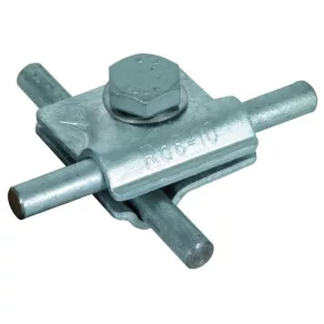   DEHN 390550 Clemă MV St/tZn pentru Rd 8-10 mm, cu șurub cu cap hexagonal și șaibă cu arc MVK 8.10 SKM10X30 FSC STTZN