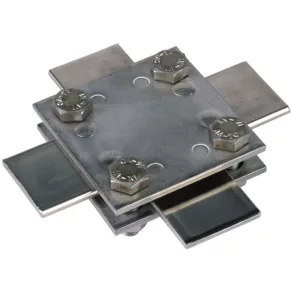   DEHN Clema de legătură transversală NIRO (V4A) pentru FI 30/30 mm, dimensiuni 60x60 mm, fără placă intermediară 318233 KS FL30 V4A