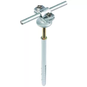   Suport pentru cablu DEHN pentru diametre de 7-10 mm, St/tZn, cu clemă superioară și dibluri din plastic ZG de 140 mm 273740rnLH ZS 7.10 AB D10X140 STTZN ZG