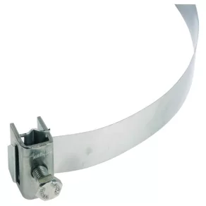   DEHN 106323 Clemă pentru țeavă cu bandă, lățime 25 mm, NIRO D, pentru țevi de 50–300 mm, compatibilă cu DEHNiso, BRS SPB25 50.300 V2A