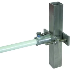   DEHN 106312 Element de fixare pentru balustradă pentru DEHNiso-Combi, cu manșon D 16 mm, pentru profil închis 50x50 mm, BS 4K 20.50 BB16 ZG V2A