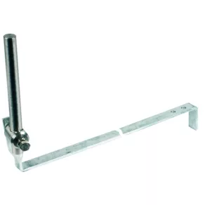   DEHN 223005 Suport pentru bară de prindere cu placă de sprijin L 475 mm St/tZn pentru acoperiș înclinat, cu știft NIRO Rd 16 mm, SH BB16 L475 WS V2A STTZN