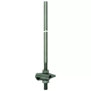   Bară de captare DEHN NIRO L 1000 mm cu clemă MV pentru conductori NIRO Rd 8-10 mm 105071