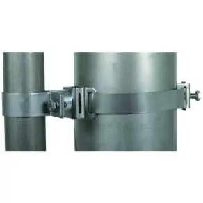   DEHN 105361 Clemă de fixare pentru țevi de susținere cu diametrul de 50 mm, destinată antenelor sectoriale, cu distanță de 30 mm, pentru diametre de 50-300 mm, model BS D50 DS30 SB50.300 V2A