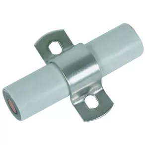   DEHN Clemă de acoperire cu două șuruburi pentru conductor CUI, D 20 mm, cu orificiu oval de 6,5 x 8,0 mm, NIRO 275129