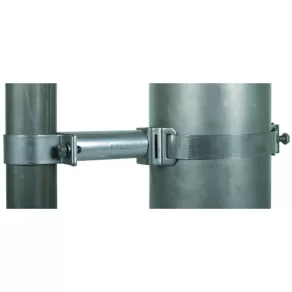   DEHN 105362 Clemă de fixare pentru țevi cu diametrul de 50 mm, destinată antenelor sectoriale, cu distanță de 95 mm, pentru diametre de 50-300 mm, modelele BS D50, DS90 și SB50.300, V2A