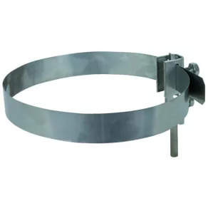   DEHN 540200 Clemă pentru tuburi cu bandă, D 27-168 mm, cu cap zimțat, cu racord Rd 6-8/10 sau 4-25 mm², BRS 27.168 Z AK1X10 2X6,8 V2A