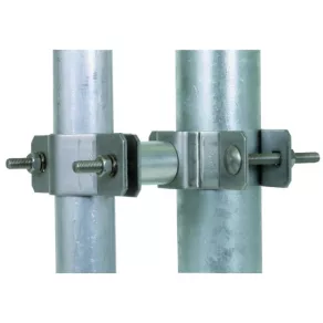   Clemă de fixare DEHN pentru țevi de 40 mm, cu distanță de 35 mm, pentru țevi de susținere de 45-65 mm BSC D40 D45.65 V2A 105161