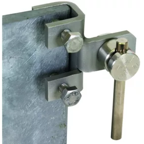   DEHN Clemă de conectare NIRO, model vertical, pentru stâlpi de oțel, 3-18 mm, cu conector KS 372129 AK 6.10 KSV S KBF3 18 V2A