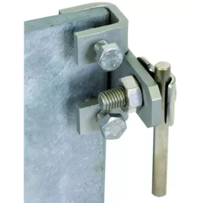   DEHN 372219 Clemă de conectare NIRO, model orizontal, pentru stâlpi de oțel, cu clemă de 3-18 mm, AK 6.10 KB W KBF3 18 V2A