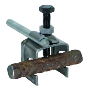   DEHN Clemă de legătură pentru Rd 6-22 mm/Fl 40 mm St/cu suport din oțel negru pentru cleme Rd 6-10 mm 308035rnVK 6.22 FL40 KB6.10 BSB STBL