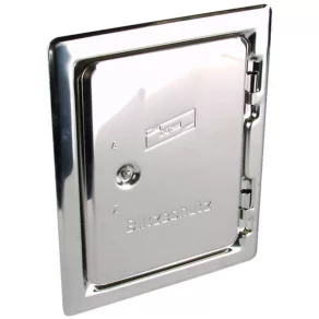   DEHN 476020 Ușă de inspecție NIRO, cu încuietoare cu cheie dreptunghiulară, dimensiuni exterioare 290x230 mm, RTUP 290X230, VKS V2A