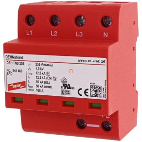   Paratrăsnet DEHNshield pentru sisteme trifazate TN-S (tip 1+2) DSH TNS 255 941400