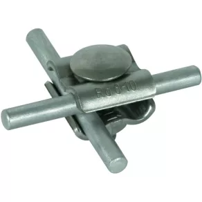   DEHN 315119 Clemă de legătură universală pentru NIRO Rd 8-10 mm, pentru conexiuni în cruce, în T și paralele, UV 8.10 KTP V2A