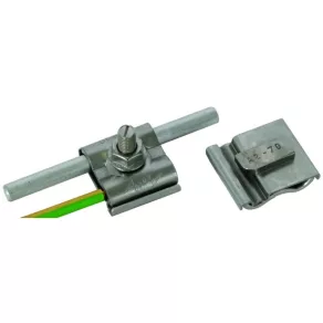   Clemă de împământare DEHN UNI pentru NIRO Rd 8-10 mm și cabluri de 4-50 mm², cu șurub și piuliță M8 540250 UEK 8.10 AQ4 50 HKSM8 V2A
