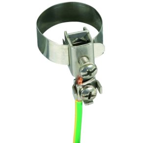   Clemă cu bandă 1/2-3/4 inch (10-27 mm) L: 135 mm, 2 x 2,5-10 mm² V2A, NIRO 540920 DEHN