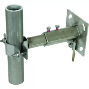   DEHN 105344 Clemă de fixare pe perete NIRO D pentru țevi de susținere de 40-50 mm, cu distanță variabilă față de perete de 150-200 mm WB D40.50 V150.200 V2A