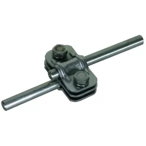   DEHN UNI clemă de separare NIRO 200 kA cu placă intermediară pentru 2xRd 10 mm sau 1xRd 10 mm/Fl 30 mm 459200