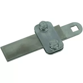  DEHN 380209 Baterie de prindere NIRO 200 kA D 11 mm cu orificiu pătrat pentru bandă Fl -30x4 mm KS 200 B11.11 FL30X4 V2A