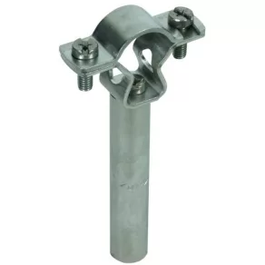   DEHN 253279 Suport pentru conductor cu clemă canelată pentru conductori HVI-light și HVI, care poate fi fixat într-o bază din beton cu tehnologie de fixare cu pene LH ZS 20 23 KT D16 L85 V2A