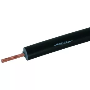   Dehn 819131 Conductor HVI-long D 20 mm negru, tăiat la dimensiune: lungimea minimă a comenzii 6 000 mm