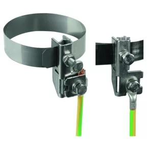   DEHN Clemă pentru tuburi flexibile D 27-89 mm NIRO Rd cu racord de 6-8/10 sau 4-25 mm² 540104 BRS 27.89 AK1X10 2X6.8 GSG V2A