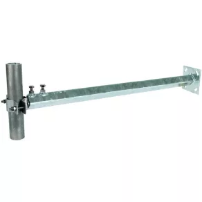   DEHN Clemă de fixare pe perete St/tZn-NIRO D pentru țevi de susținere de 40-50 mm, cu distanță variabilă față de perete de 700-1300 mm 105349 WB D40.50 V700.1300 STTZN V2A