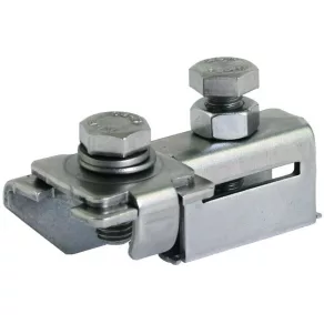   DEHN 540199 Cap de tensionare pentru bandă de tensionare continuă 25x0,3 mm, cu racord Rd 1x10 mm sau 2x6-8 mm, SPK 27.89 BRS AK1X10 2X6.8 GSG V2A