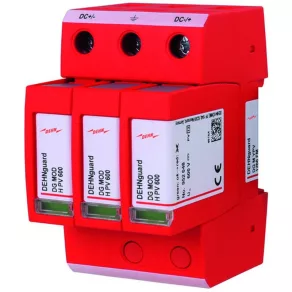   DEHNguard – descărcător de supratensiune pentru sisteme fotovoltaice (tip 2) 1200 Vcc, cu contact de semnalizare la distanță DG M YPV 1200 FM 952565