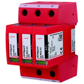   Dispozitiv de protecție împotriva supratensiunii DEHNguard pentru sisteme trifazate TN-C (tip 2), cu contact de semnalizare la distanță, cu tehnologie ACI DG M TNC ACI 275 FM 952330