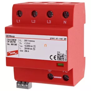   DEHN Paratrăsnet combinat de tip 1 și 2, optimizat pentru aplicații în domeniul mobilității electrice 900385 DVA EMOB 3P 255 FM