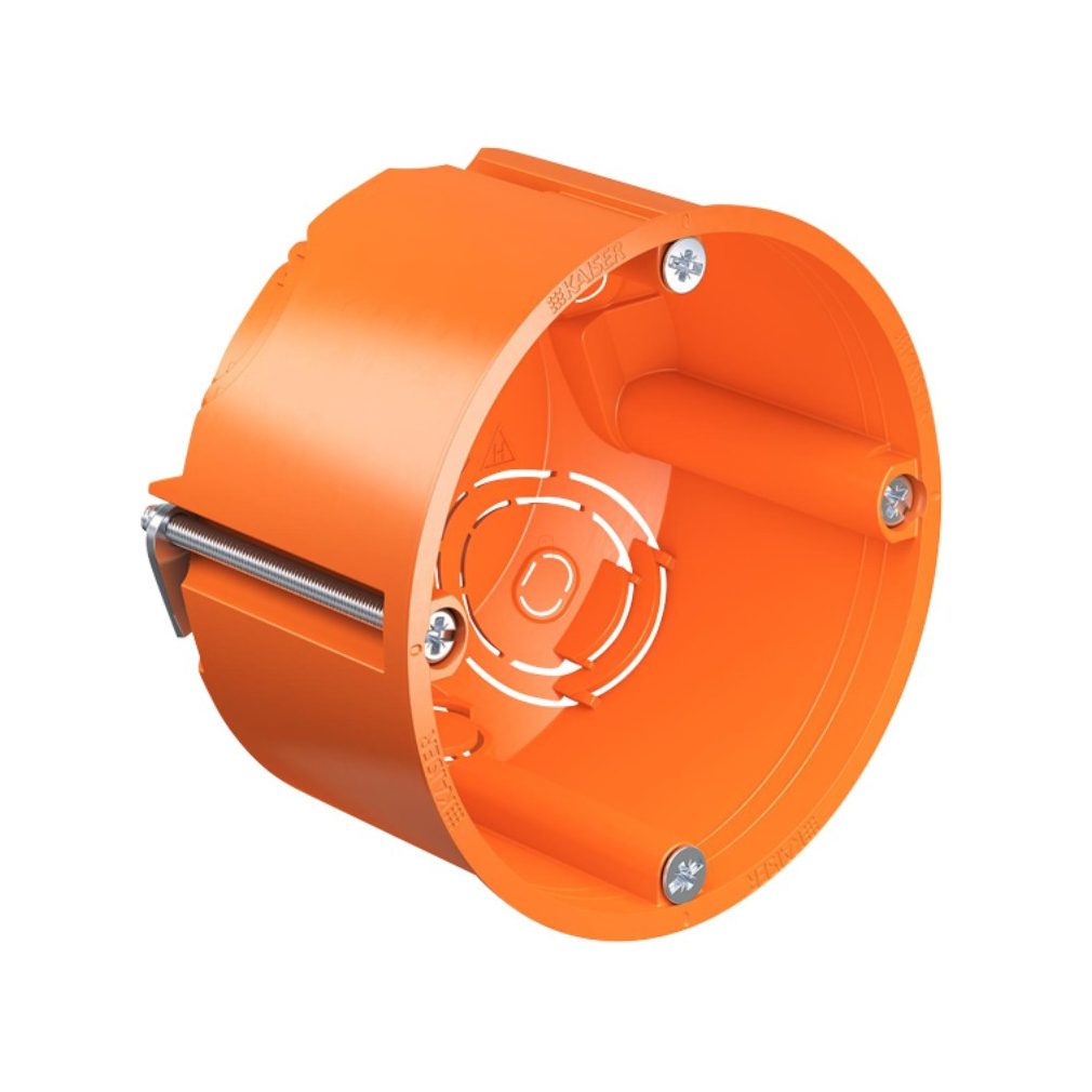 Cutie din gips 1, d68mm, adâncime 47mm, portocaliu 9063-32 Kaiser