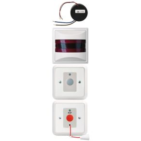   Schneider Electric ELSO Sigma/WC-Ruf - 740124 - Set pentru toaletă pentru persoane cu dizabilități, cu unitate de alimentare încastrată, alb