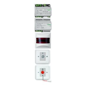   Schneider Electric ELSO Sigma/WC-Ruf - ELG740224 - Set pentru toaletă pentru persoane cu dizabilități, cu sursă de alimentare neîntreruptibilă, alb