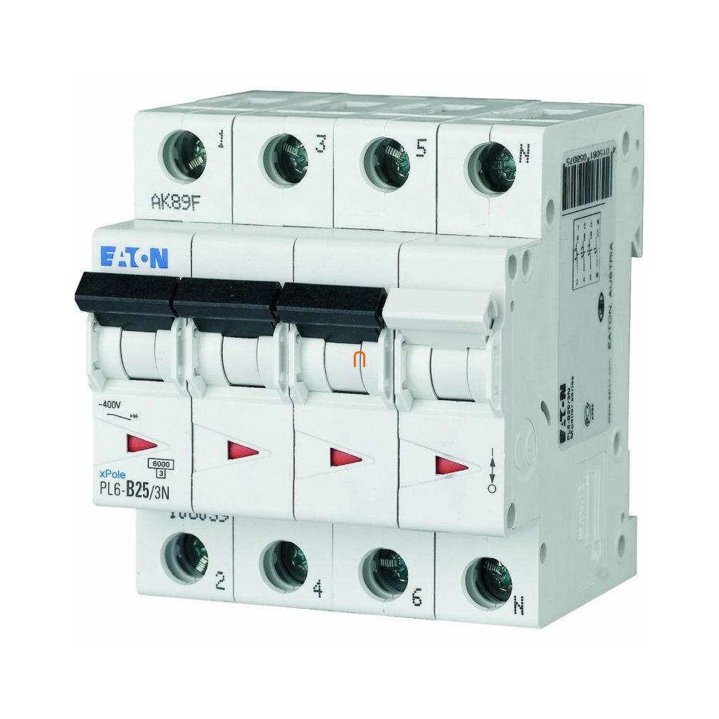 Disjunctor miniatural 3P+N B 25A 6kA PL6-C25/3N (106912)