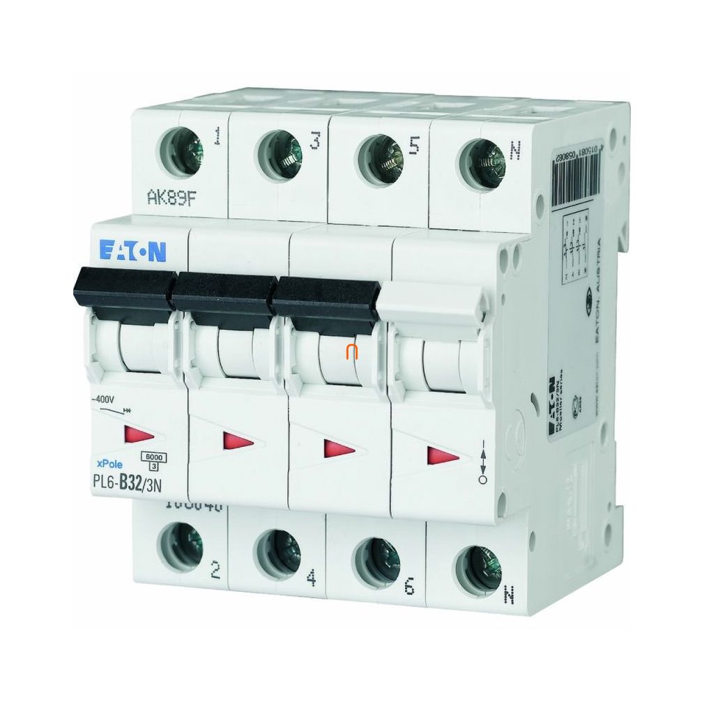 Disjunctor miniatural 3P+N B 32A 6kA PL6-C32/3N (106913)