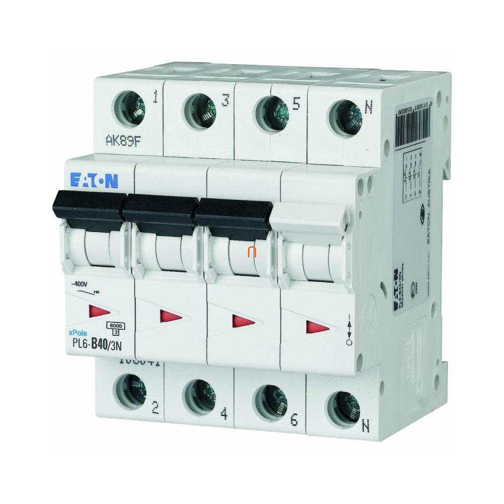 Dispozitiv de întrerupere 3P+N B 40A 6kA PL6-C40/3N (106914)
