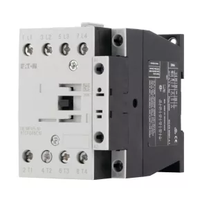   Contactor Eaton cu patru poli, 45 A/AC-1, CA, dilmp45-10 (24 V 50/60 Hz) -109828