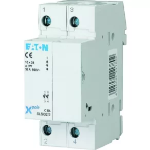   Secționator cu siguranțe Eaton C10-SLS/32/2, pentru siguranțe cilindrice 112222