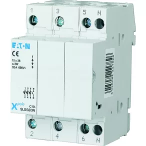   Secționator cu siguranțe Eaton C10-SLS/32/3N, pentru siguranțe cilindrice 112224