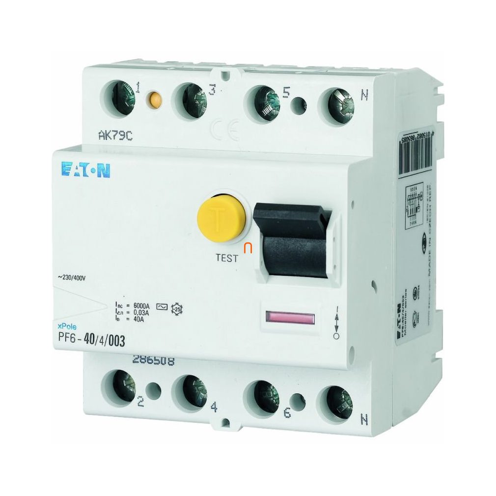 Releu Fi 4P 25A 30mA 6kA PF6-25/4/003-A 112930 Eaton