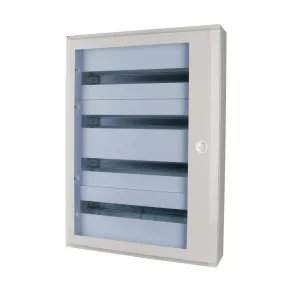   Cutie de distribuție completă Eaton pentru montare pe perete, cu ușă transparentă, IP30, bf-ot-2/48-g-c-113688