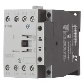   Contactor Eaton cu patru poli, 45 A/AC-1, CA, dilmp45-01 (230 V 50 Hz, 240 V 60 Hz) -118914
