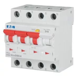 Întrerupător Eaton 6 kA, 3P+N, mrb6-10/3n/d/003-a-120670