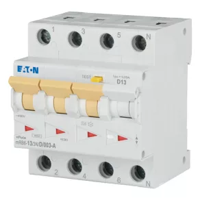 Întrerupător Eaton 6 kA, 3P+N, mrb6-13/3n/d/003-a-120671