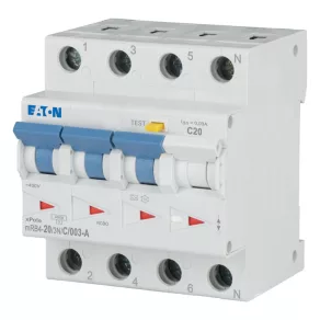   Întrerupător Eaton 4, 5 kA, 3P+N, mrb4-20/3n/c/003-a-120677