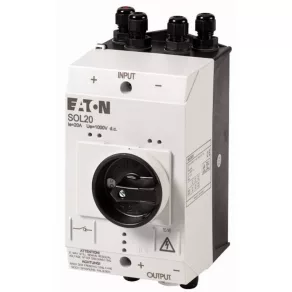   Întrerupător de deconectare Eaton PV 20 A CC, 2xm12/1xm16, sol20/2mv-120919