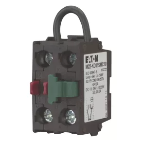   Element de contact cu auto-verificare Eaton, placă de bază 1ny, montat cu șuruburi, m22-kc01smc10-121473